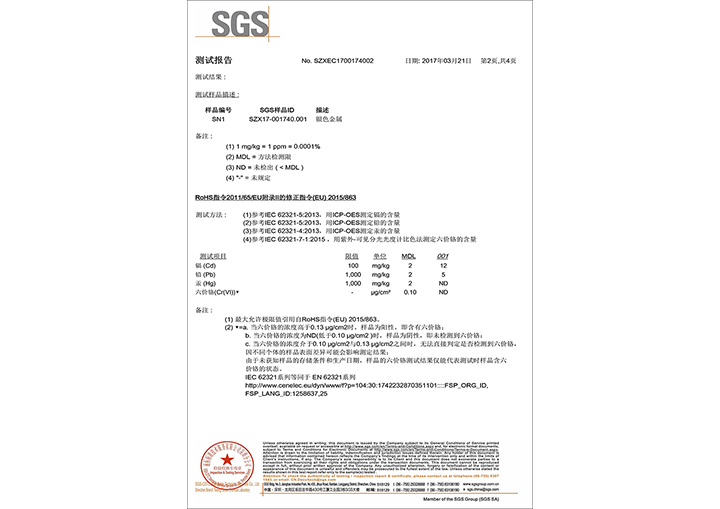 2環(huán)保鋅合金檢測(cè)報(bào)告（材料報(bào)告）